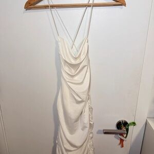 LuLaRoe White Backless Dress